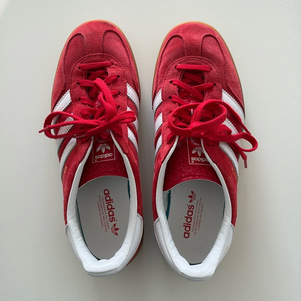 Adidas Gazelle Indoor "Scarlet/Cloud White" Sneakers - Men’s US 6.5